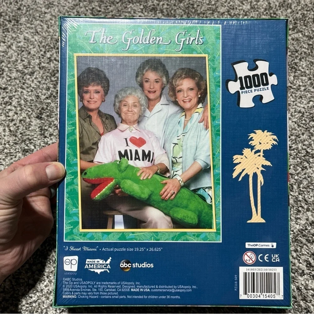 The Golden Girls 1000 Piece Puzzles New - Sealed